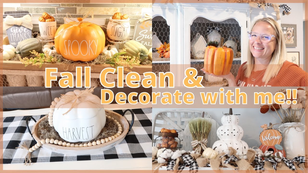 FALL CLEAN & DECORATE WITH ME 2021// FALL CLEANING MOTIVATION// FALL DECORATING IDEAS