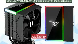 UPSIREN WALRUS NEON 90 Digital Display CPU air cooling radiato... — Best Buy 2026 | Great Quality!