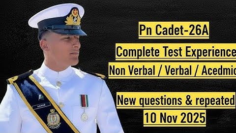 Pn Cadet-26A Test Experience|Verbal non verbal & Acedmic| new& repeated solved Q&A #navy #subscribe