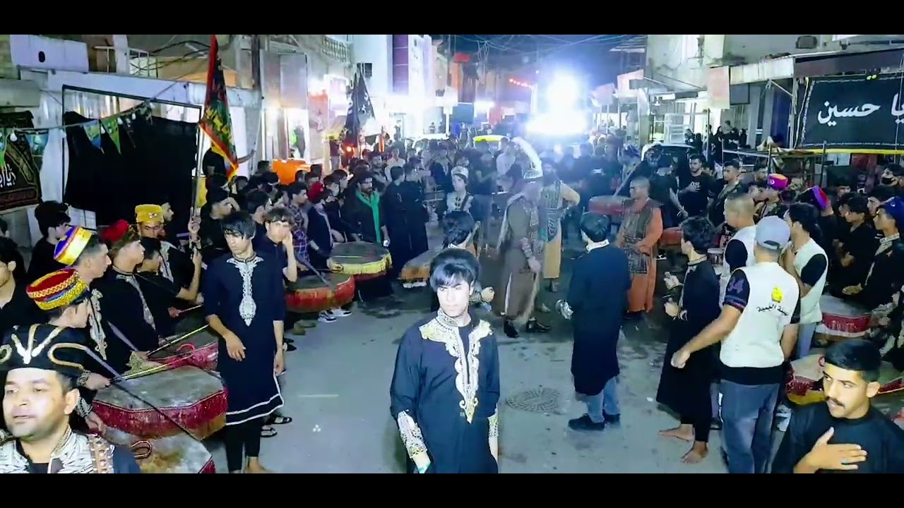 موكب سبايا كربلاء الناصرية الرفاعي/ يوم السادس من محرم الحرام وي الصوت الشجي ملا عادل القلعاوي