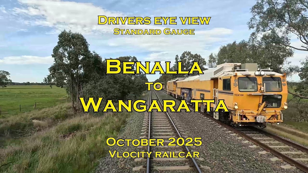 Drivers eye view, Benalla to Wangaratta, Oct 2025
