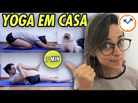 4 Posições de YOGA Para FAZER EM CASA e Alongar a Musculatura | QuarenTREINOS n°2 | #FiqueEmCasa