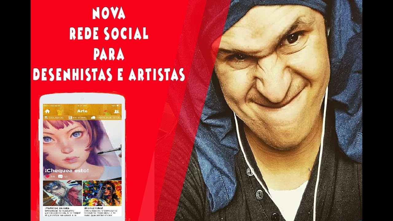 Rede social para desenhistas e artistas  (app Arte amino )