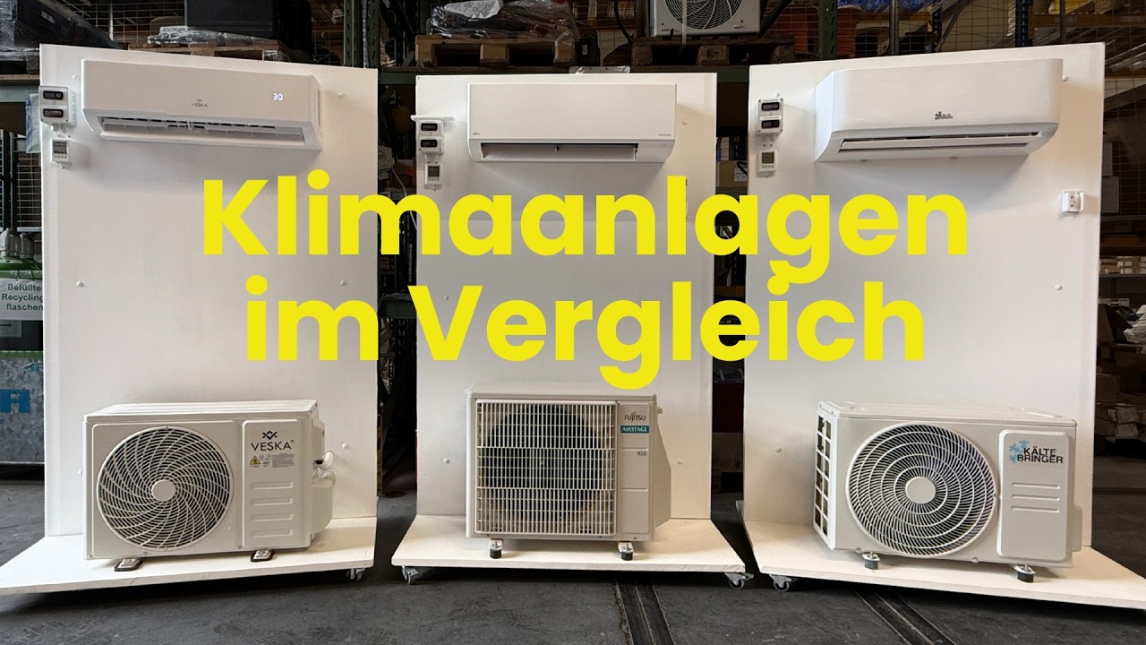 Discounter-Klimaanlage vs. Online-Anbieter vs. Profigerät | Klimaanlagen im Vergleich