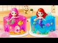 Princess Cake Recipe 💞 一番かわいいミニチュアレインボープリンセスケーキデコレーション 💞 Sweet Japan