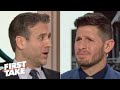 Max Kellerman and Dan Orlovsky get heated during a Carson Wentz debate | First Take