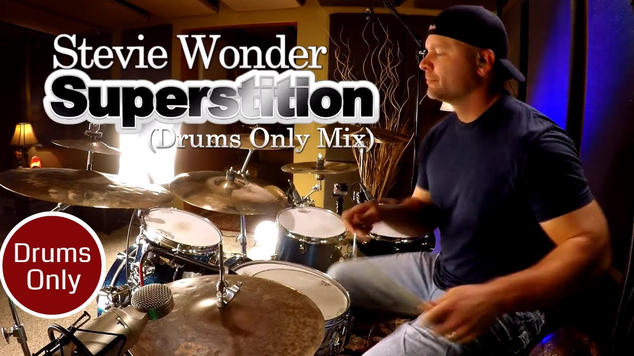 Stevie Wonder Superstition Isolated Drums Only (🎧High Quality Audio