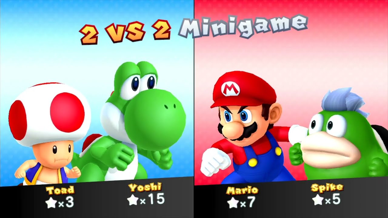 Mario Party 10 Mario Party Mode - Spike Vs Yoshi Vs Mario Vs Toad