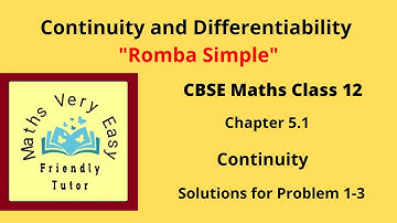 Continuity & differentiability - Continuity Chapter 5.1 solution 1-3 in Tamil cbse class 12 maths