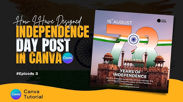 78th Independence Day Instagram Post Design Tutorial | Design Like Photoshop In Canva | Rajesh