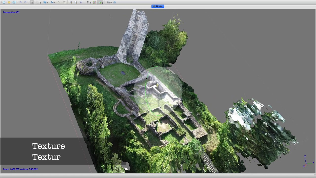 3D Modellierung der Burg Dagstuhl bei Wadern