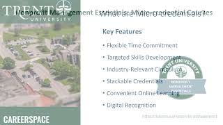 Nonprofit Management Essentials Micro-credentials from Trent University Information Session