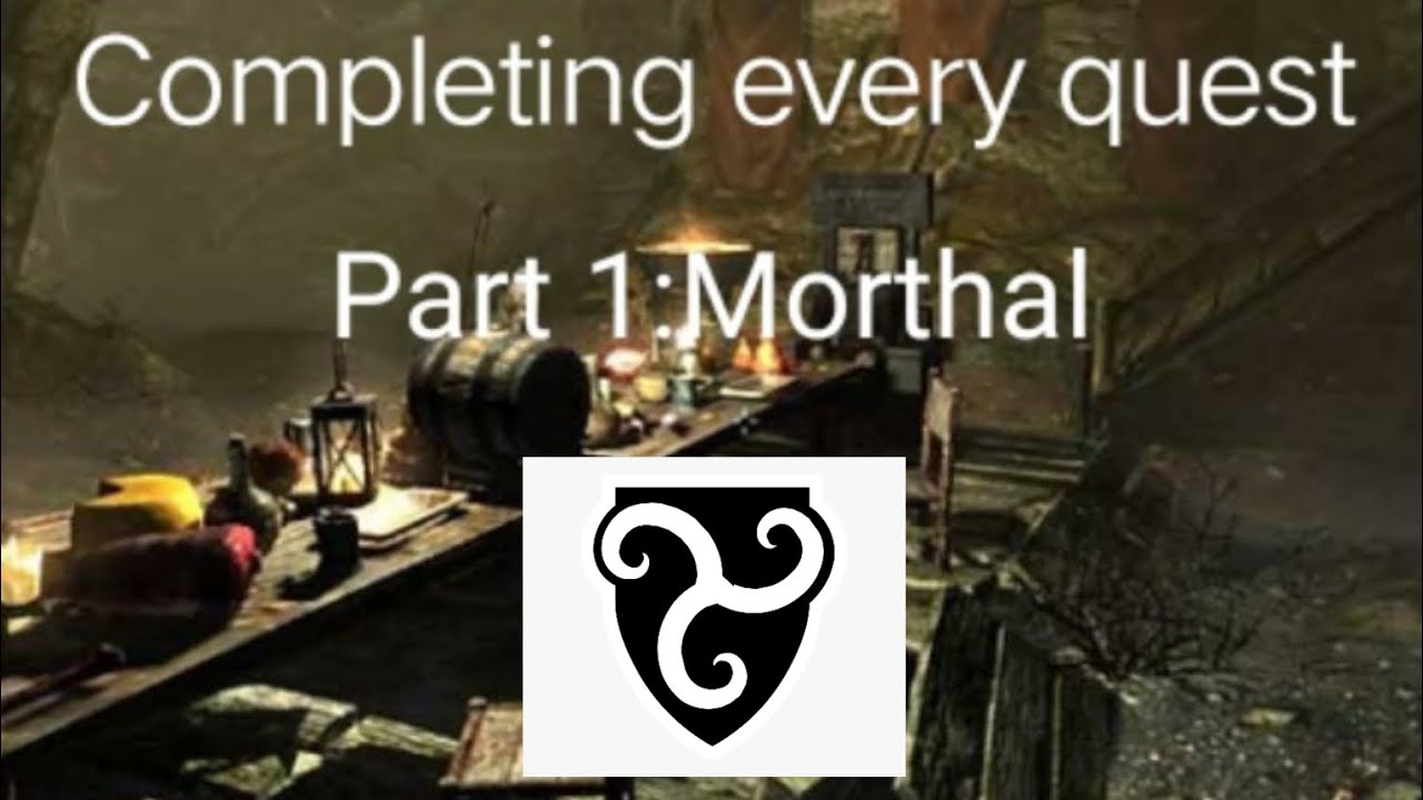Completing every quest in Skyrim (Part 1Morthal) YouTube