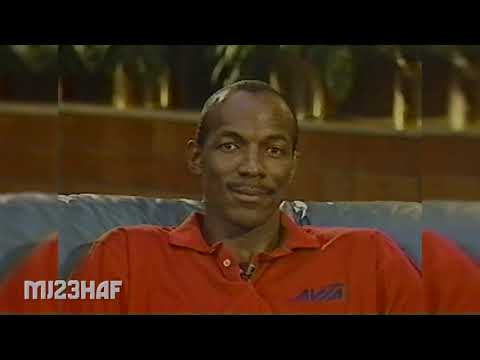 Clyde Drexler Interview before Finishing Off Utah Jazz in the West (1992.05.17)