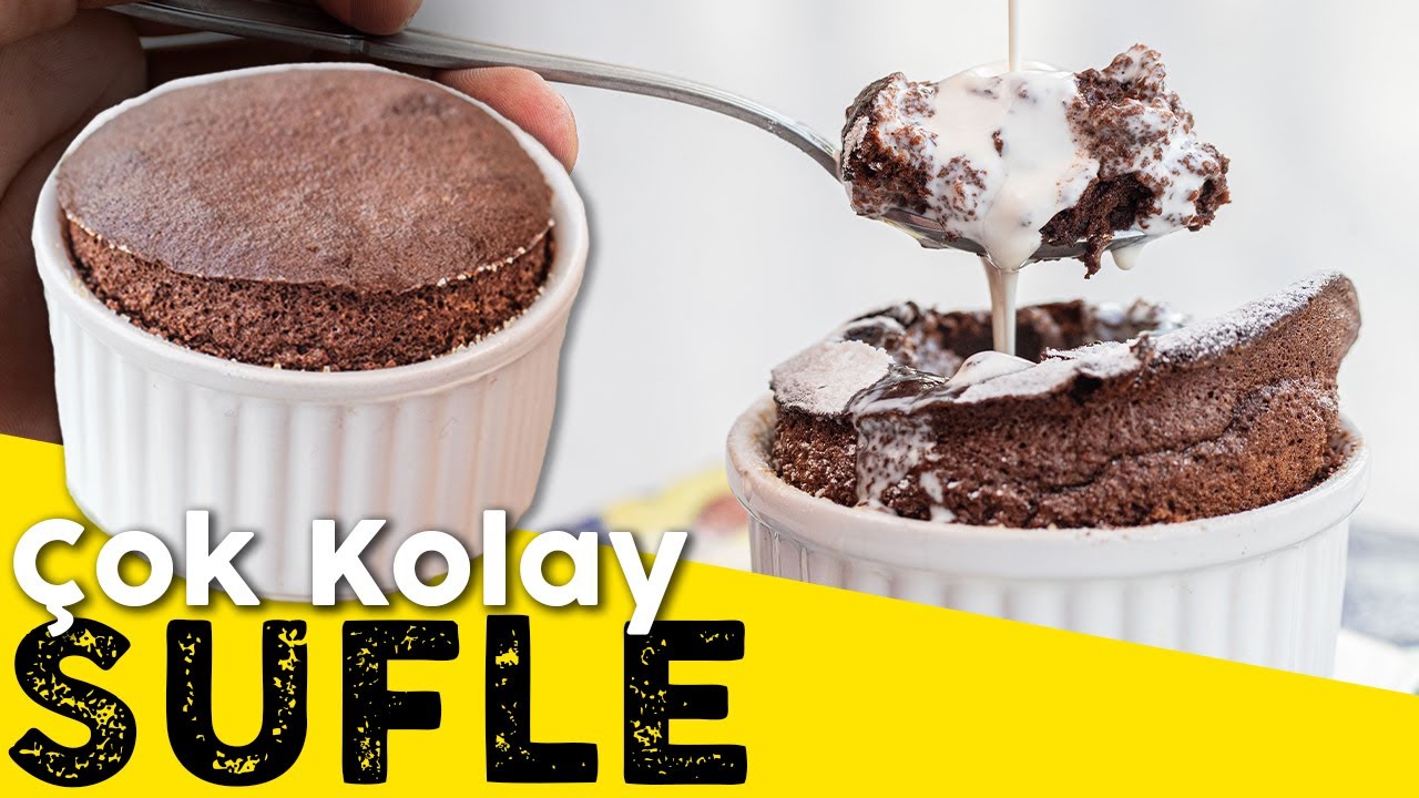 YAPIMI KOLAY LEZZETİ OLAY SUFLE TARİFİ 🍫 Airfryer'da Fırınsız Sufle Tarifi