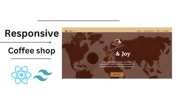 How to Build a Coffee Shop Website with React and Tailwind | Menu, Contact, and Responsive Design ☕🍰