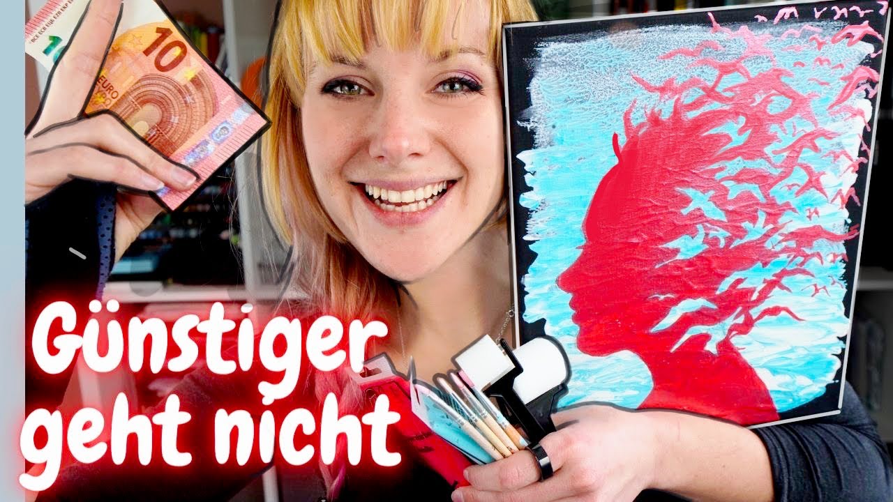 Discounter Art Haul Challenge 10 Euro im Kunsthandel? Acryl Farben