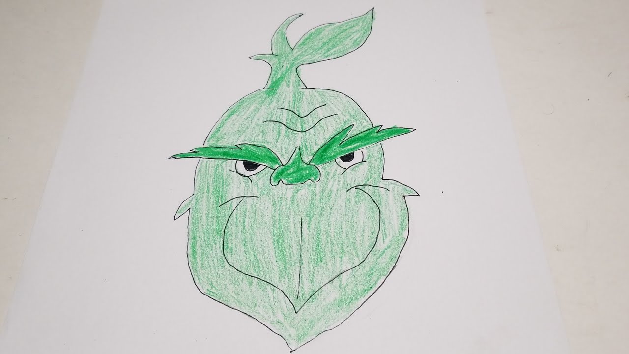 4K Timelapse of Drawing/Coloring The Grinch (from How the Grinch Stole Christmas) toysrus