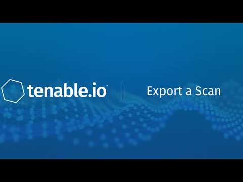 Export a Scan from Tenable.io