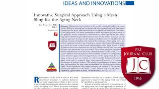Mesh Sling for Aging Neck: #PRSJournal Podcast June 2018 screenshot 4