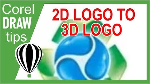 Converting a 2D logo to a 3D view logo in CorelDraw