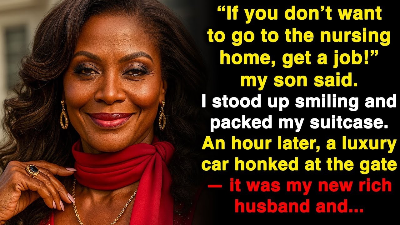 “If you don’t want to go to the nursing home, get a job” my son said I smiled A car stopped and