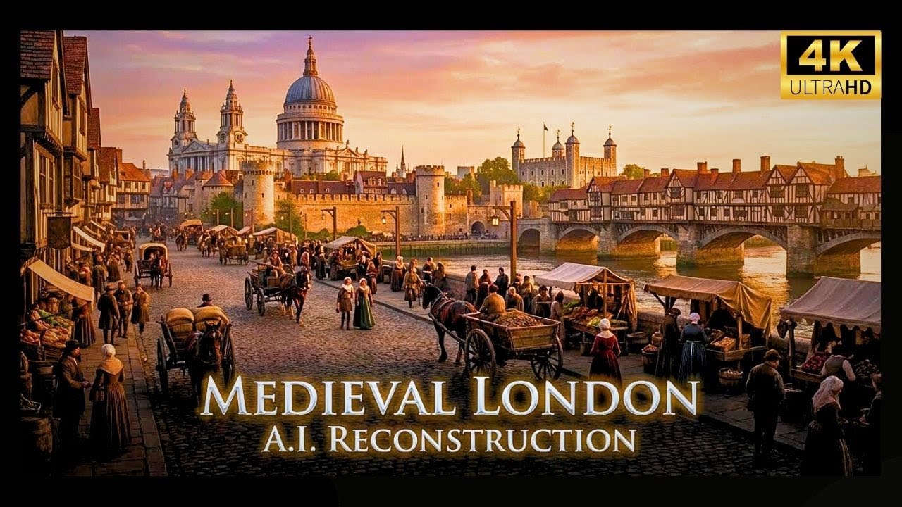 What Did Medieval London Really Look Like? (1066-1485) — Cinematic AI Reconstruction | 4k