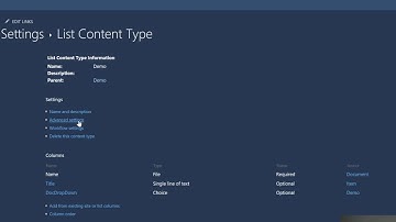 Demo: SharePoint Content Type and Document Templates