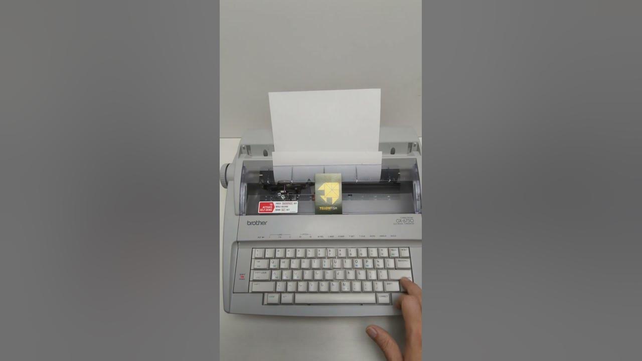 Brother Electronic Typewriter GX6750 Correctronic Test YouTube