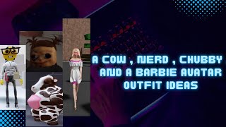 How To Make A Cow , Nerd , Chubby & Barbie On Roblox || Avatar Outfit Ideas || screenshot 2