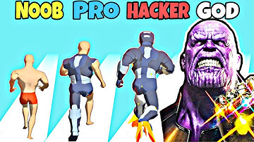 NOOB vs PRO vs HACKER vs GOD in Mashup Hero (New Update)