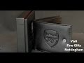 Arsenal Football Club Embossed Black Leather Wallet - Official Arsenal FC Mens Wallets