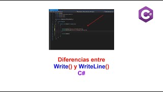 Diferencias entre Write y WriteLine C#