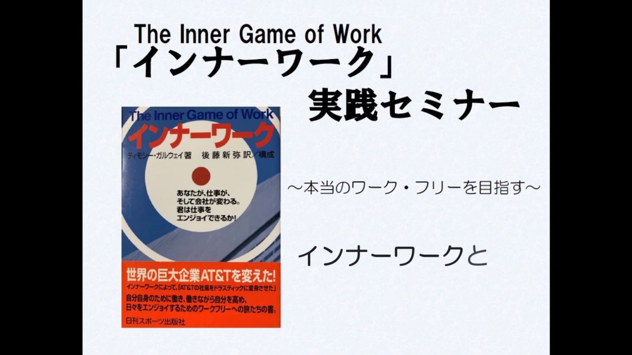 インナーワーク あなたが、仕事が、そして会社が変わる。君は仕事をエ/日刊スポーツＰＲＥＳＳ/Ｗ．ティモシー・ガルウェイ
