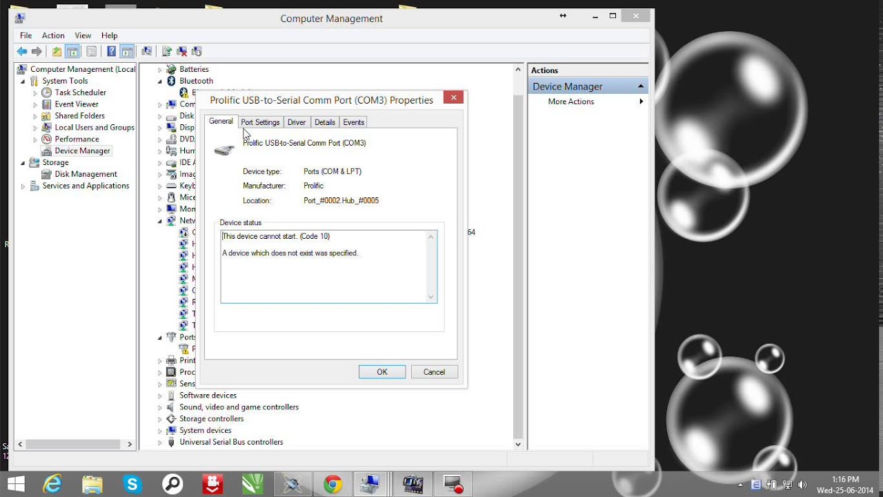 prolific usb to serial comm port driver windows 8 64 bit