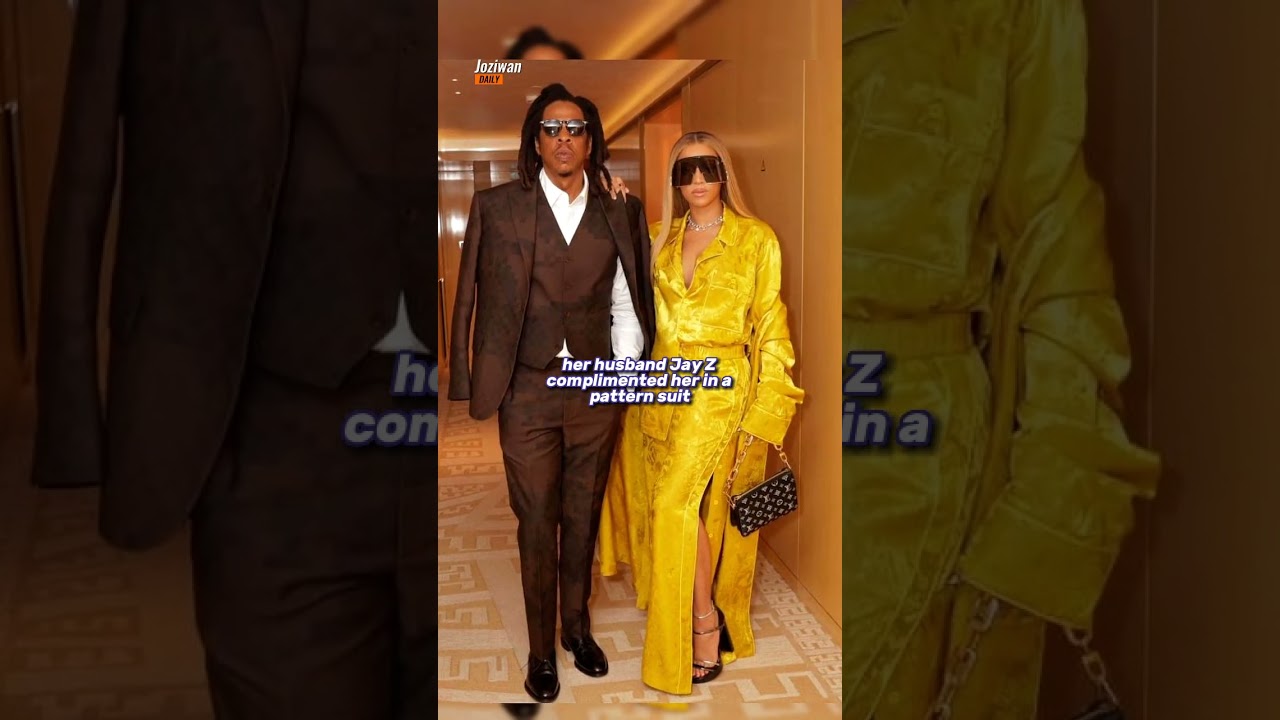 Beyoncé Wears a Fabulous Yellow Suit to Louis Vuitton's Show