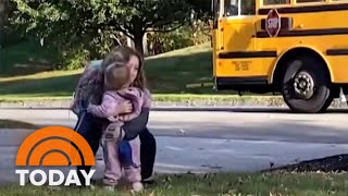 Little Sister Can’t Wait For Her Sibling To Get Home From School Every Day