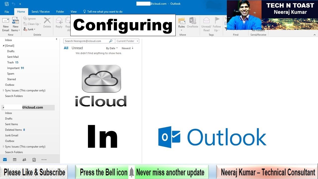 How To Configure Icloud In Outlook By Tech N Toast YouTube