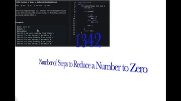 LeetCode 1342. Number of Steps to Reduce a Number to Zero