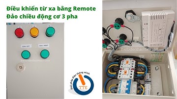 💲Tủ điện đảo chiều động cơ 3 pha bằng Remote, đóng mở cổng công ty từ xa 100m