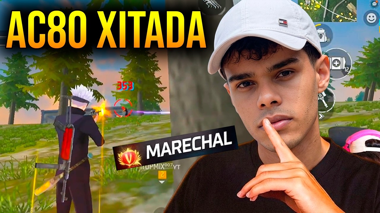 AC80 XITADA - MARECHAL ESTAVA COM MUITA MIRA DE AC80 E DEU MUITO MACETINHO!SOLO VS SQUAD - FREE FIRE