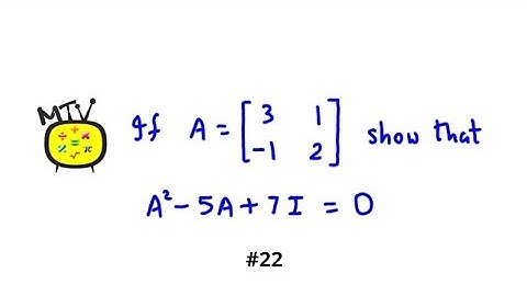 Matrices - How to solve basic Matrices problems - Solved Example #22