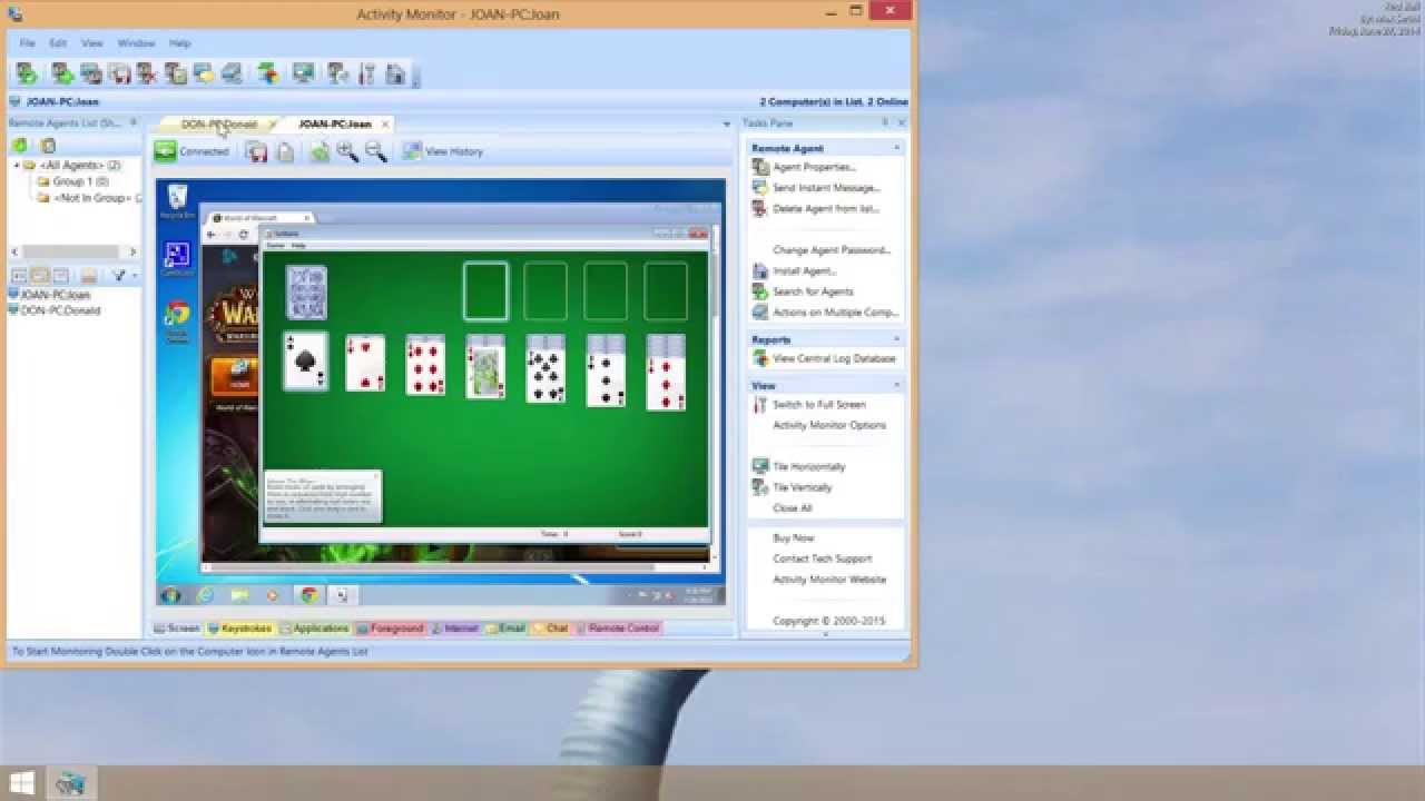 Activity Monitor  10.1 - how to view more than one remote computer at once