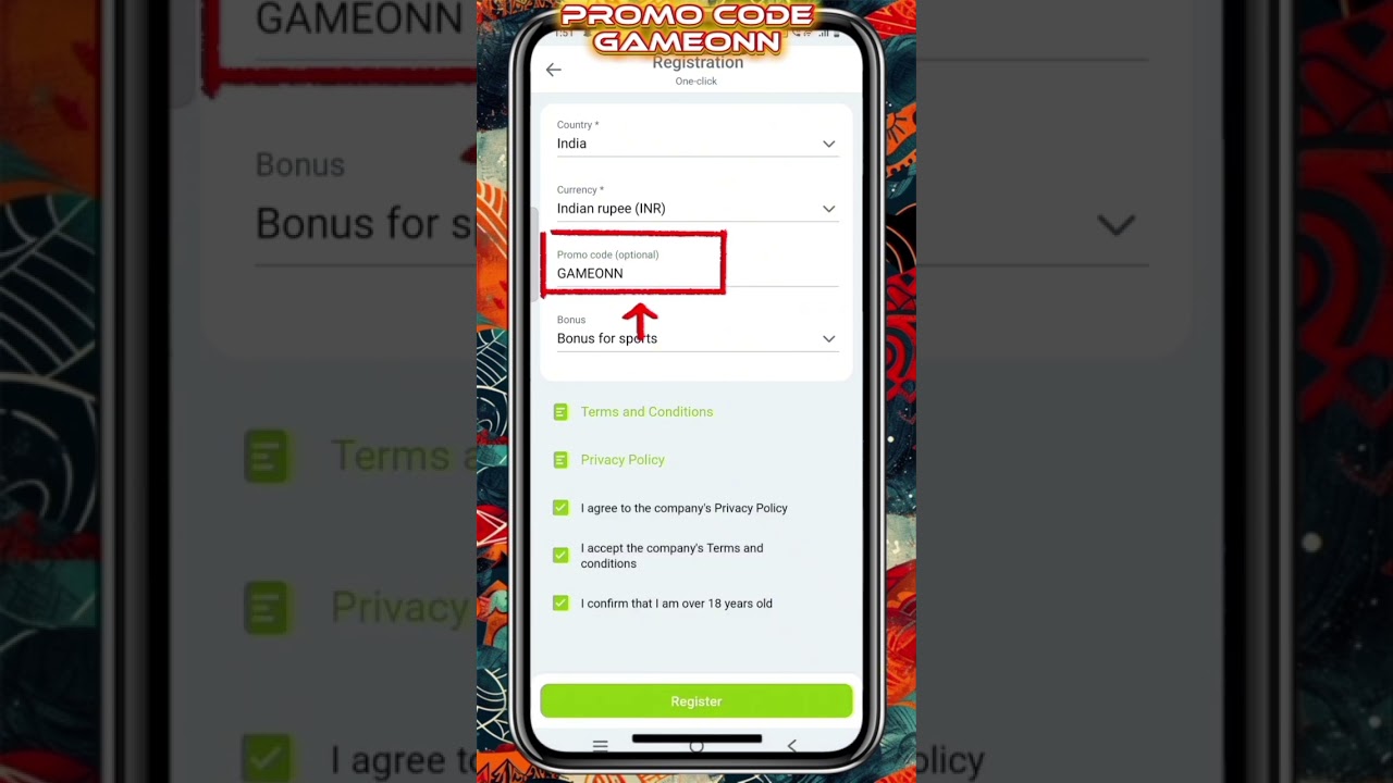 How to Create Account on WIN WIN | Step by Step App Guide | Code GAMEONN | 