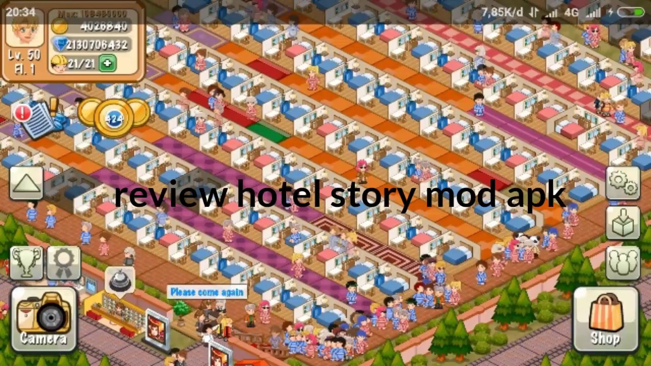 Review Hotel Story Mod Apk Unlimitid Diamond - Youtube