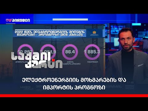 ელექტროენერგიის მოხმარების და იმპორტის პროგნოზი
