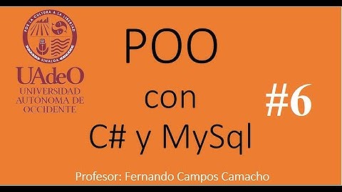 Desarrollando Punto de Venta con CSharp y Mysql Video 6