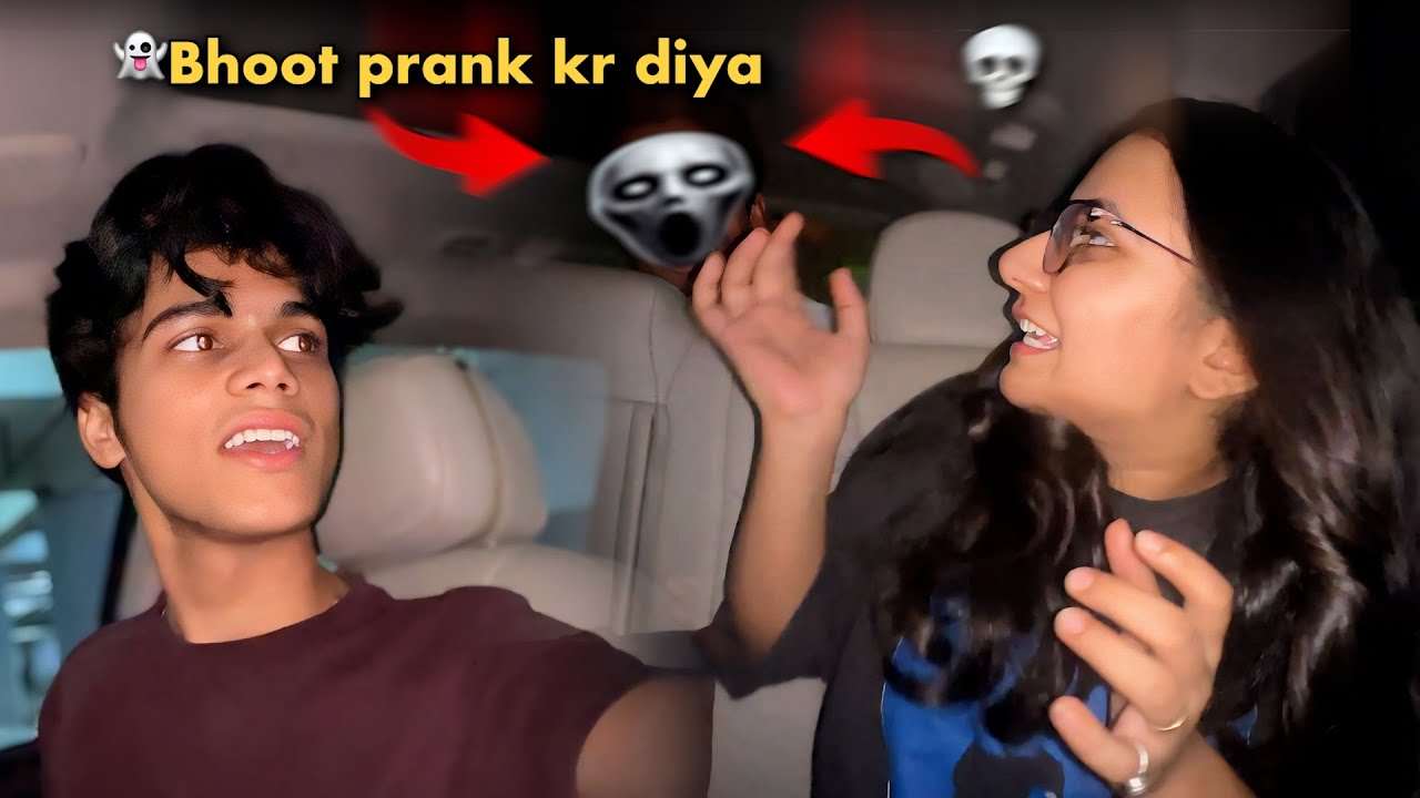 Anushree pe aaj Ghost prank krdiya 🤣 @adarshuc