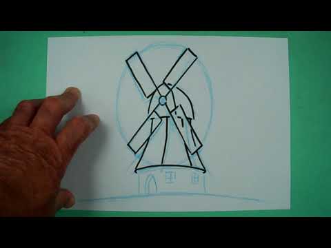 Video: Wie Zeichnet Man Eine Mühle