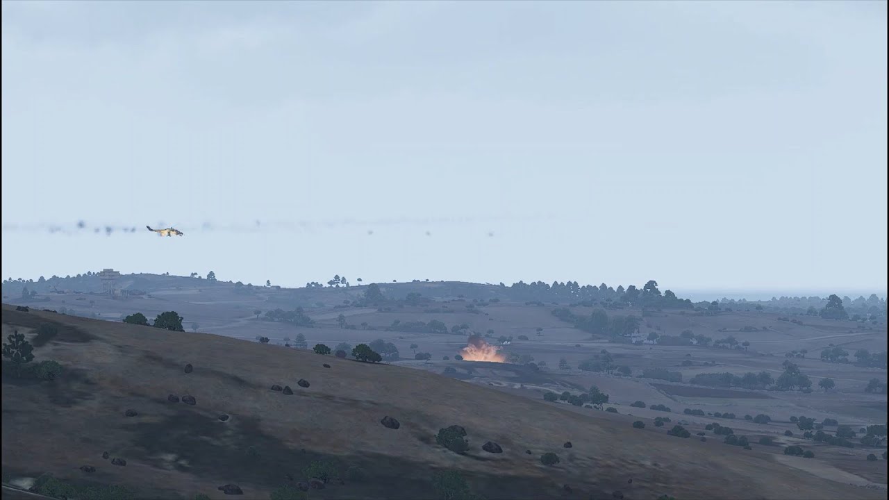 Украинцы сбили российский вертолет под Горловкой | Arma3